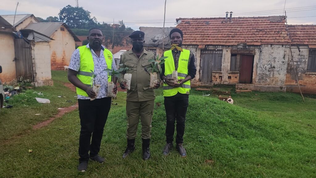 Greening Communities Through Tree Planting and Environmental Stewardship Tree Planting At Mpigi Police Station1 1024x576