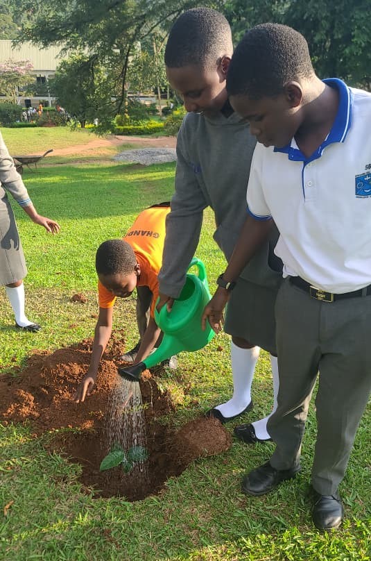 Greening Communities Through Tree Planting and Environmental Stewardship Kyansanku Hill College Mpigi 8